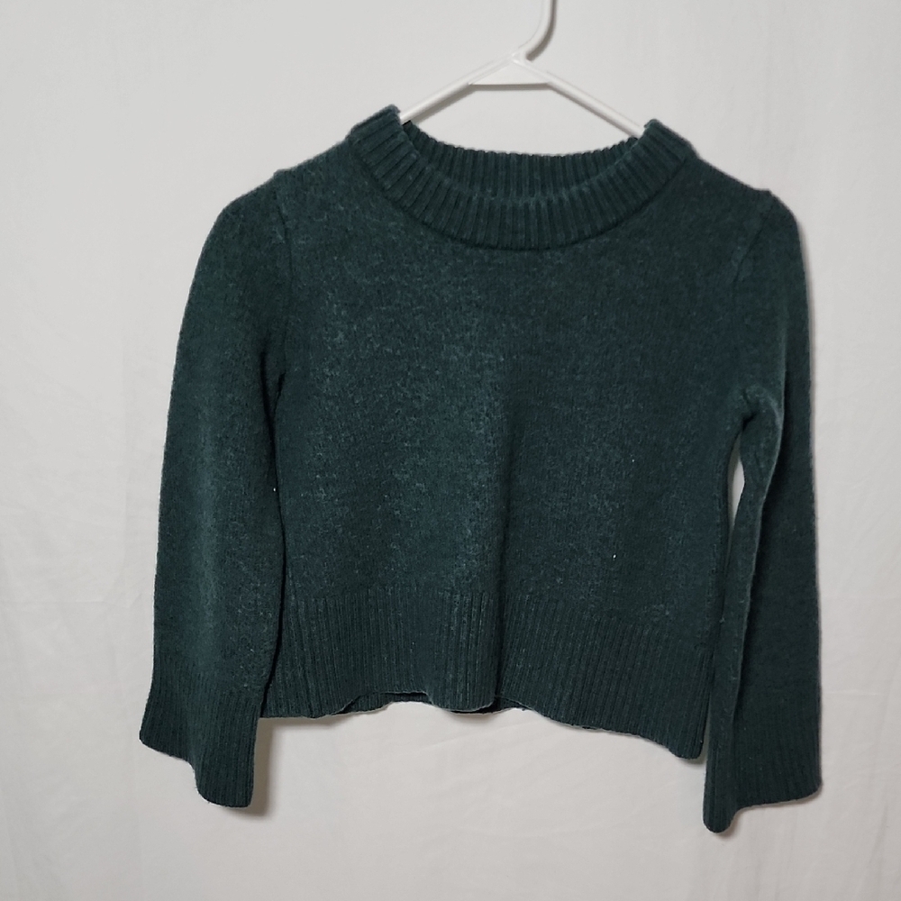 Halston Heritage Green Cowl Neck Sweater
